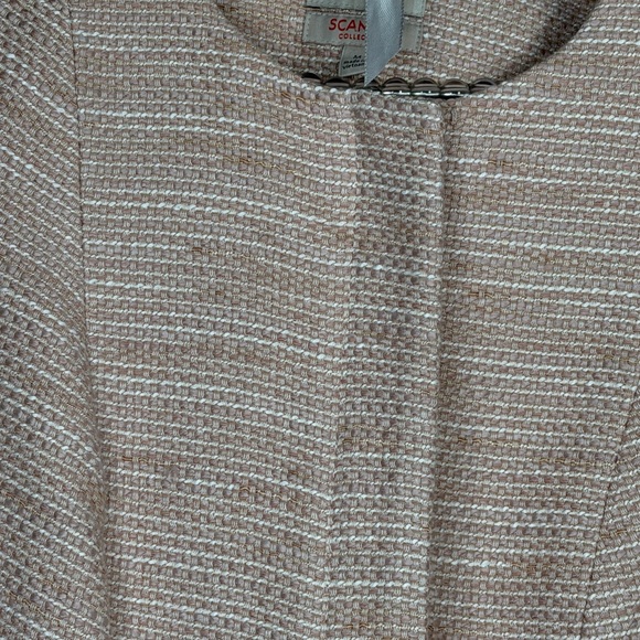 The Limited Scandal Collection Light Pink Peplum Gladiator Textured Blazer - Picture 6 of 10